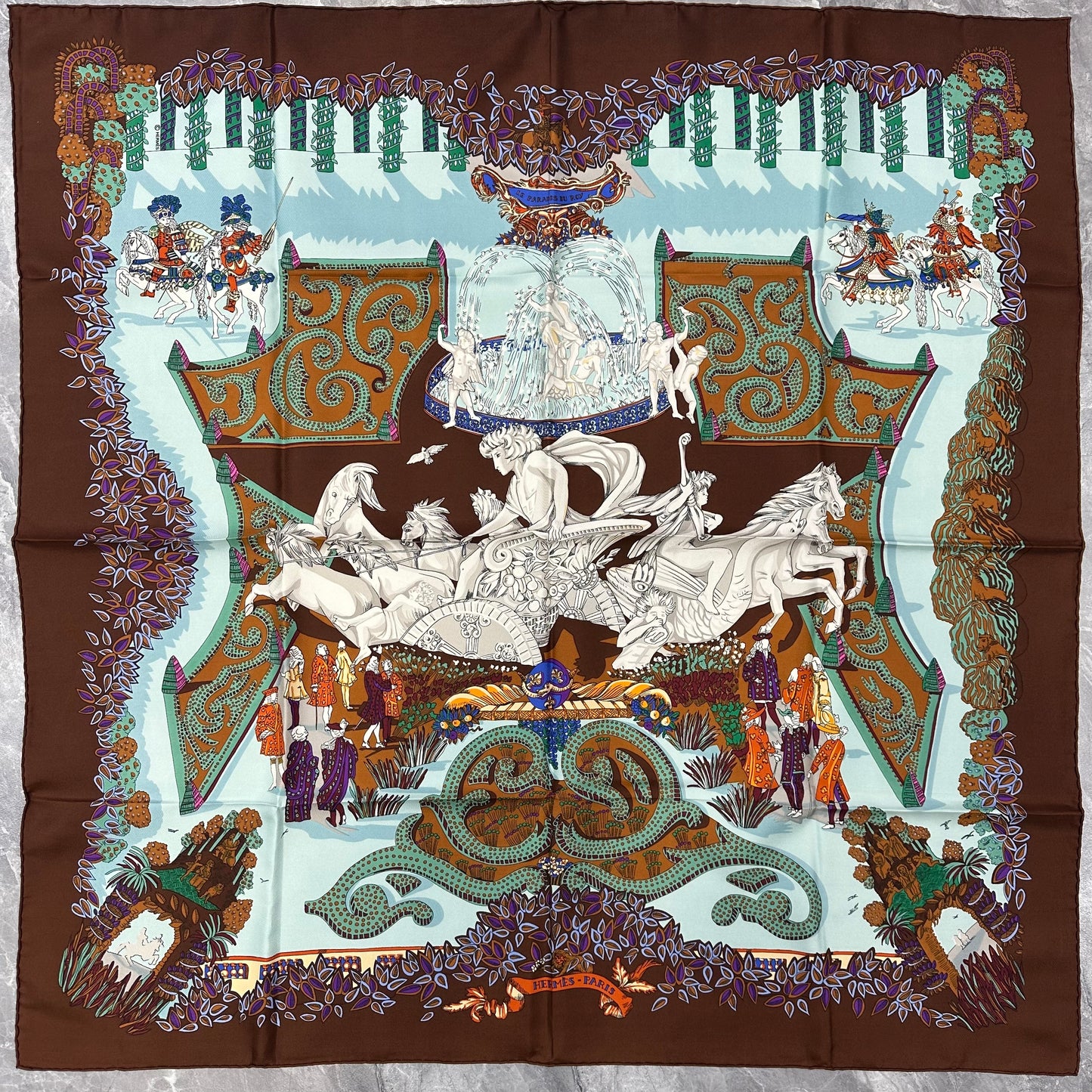 Hermes [King's Paradise] Scarf (Pre-owned)