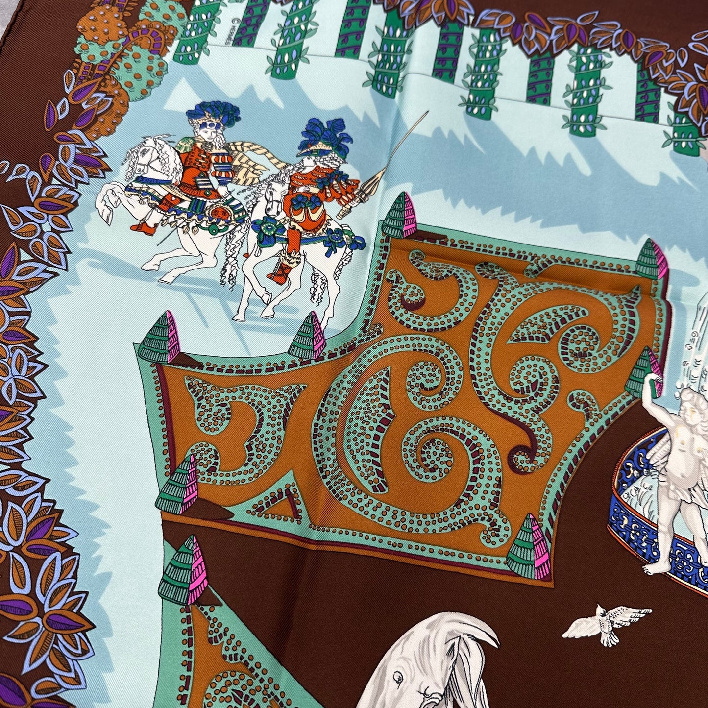 Hermes [King's Paradise] Scarf (Pre-owned)