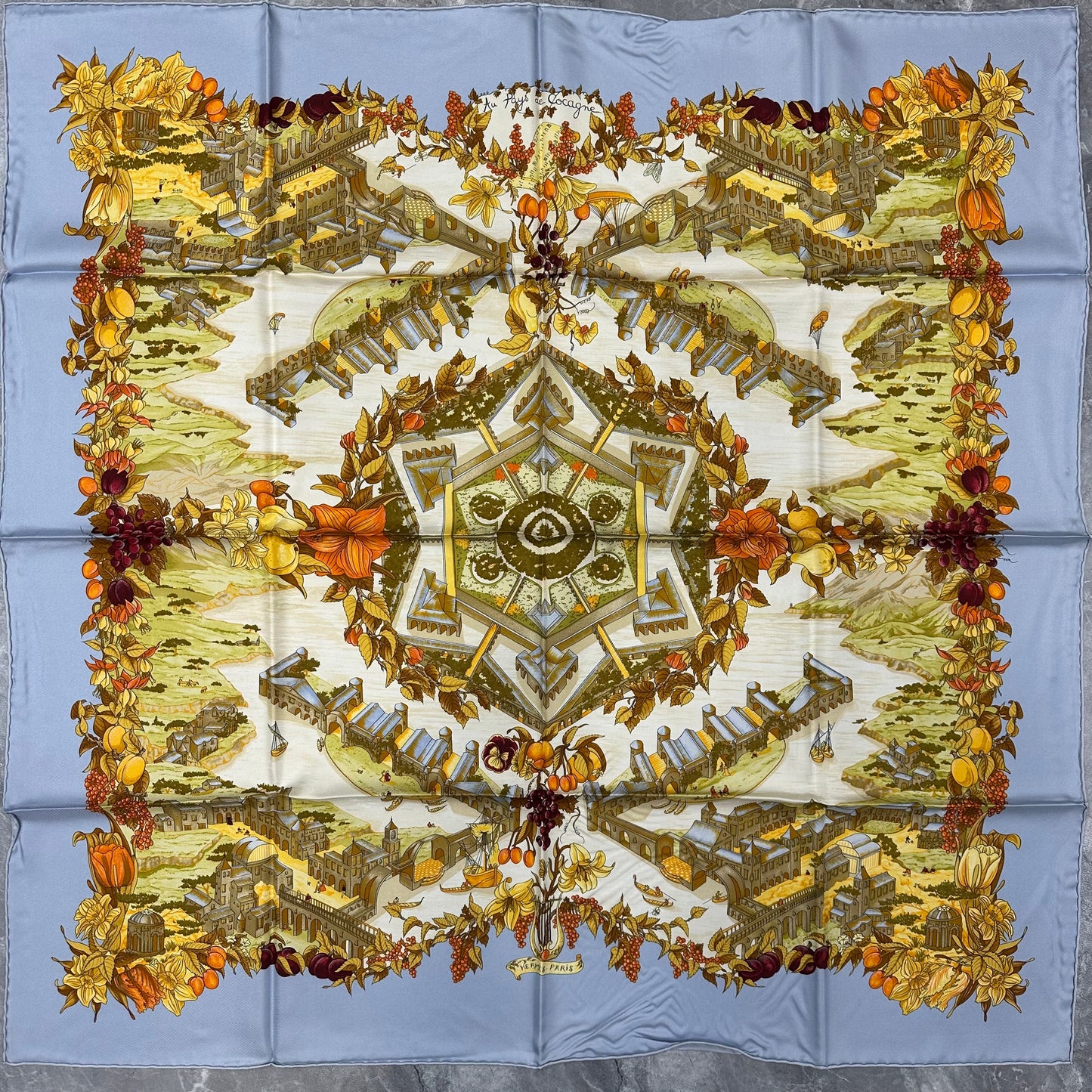 Hermes [Au Pays De Cocagne] Scarf (Pre-owned)