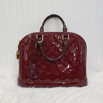 Louis Vuitton Patent Alma Handbag (Pre-owned)