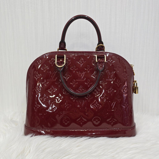 Louis Vuitton Patent Alma Handbag (Pre-owned)
