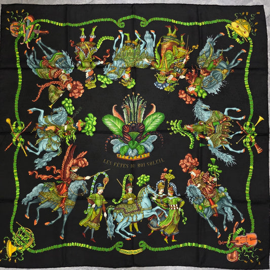 Hermes [Les Fetes Du Roi Soleil] Scarf (Pre-owned)