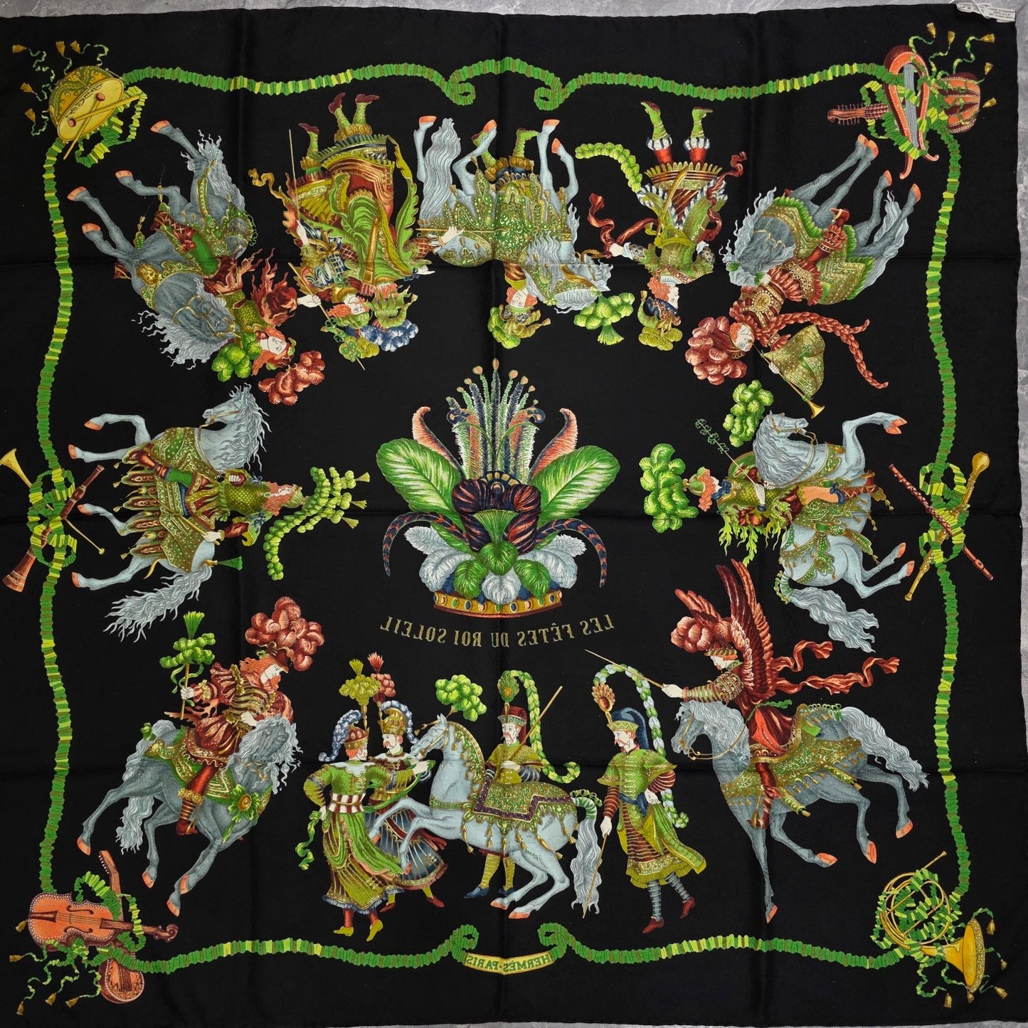 Hermes [Les Fetes Du Roi Soleil] Scarf (Pre-owned)