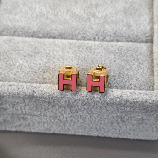 Hermes Cage H Ear Studs (Pre-owned)