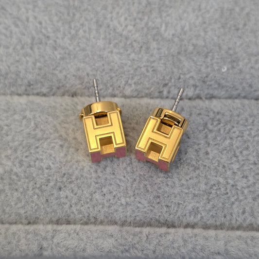 Hermes Cage H Ear Studs (Pre-owned)