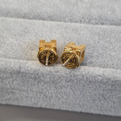 Hermes Cage H Ear Studs (Pre-owned)