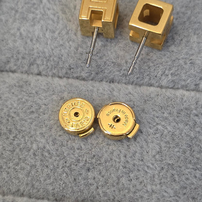 Hermes Cage H Ear Studs (Pre-owned)
