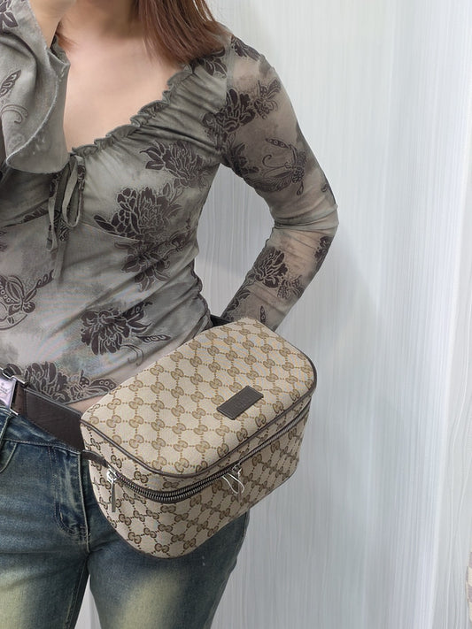 GUCCI GG Supreme Belt Bag (Pre-owned)