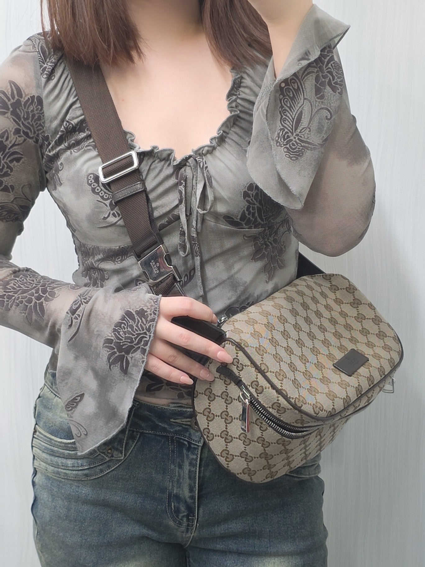 GUCCI GG Supreme Belt Bag (Pre-owned)
