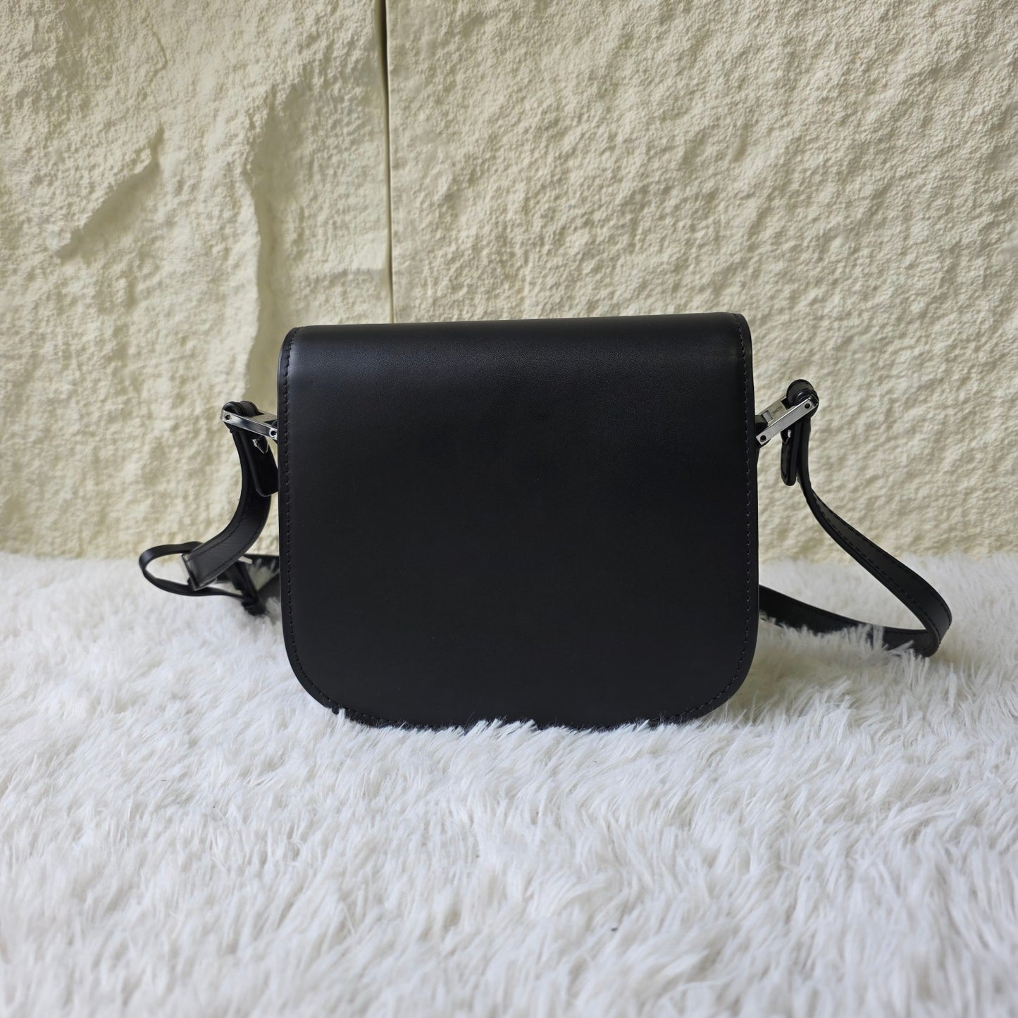MCM Black Saddle Bag (Pre-Owned)