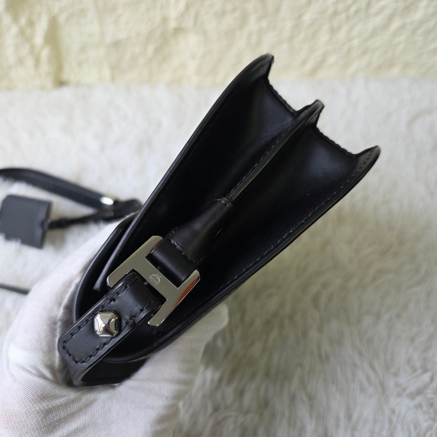 MCM Black Saddle Bag (Pre-Owned)