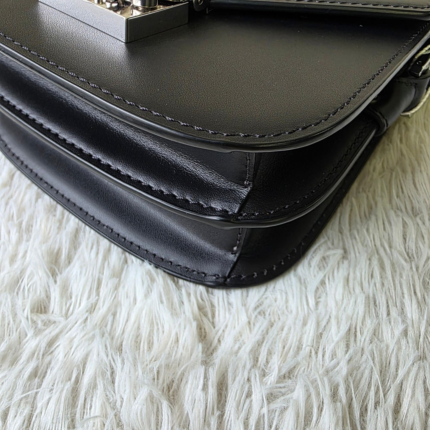 MCM Black Saddle Bag (Pre-Owned)