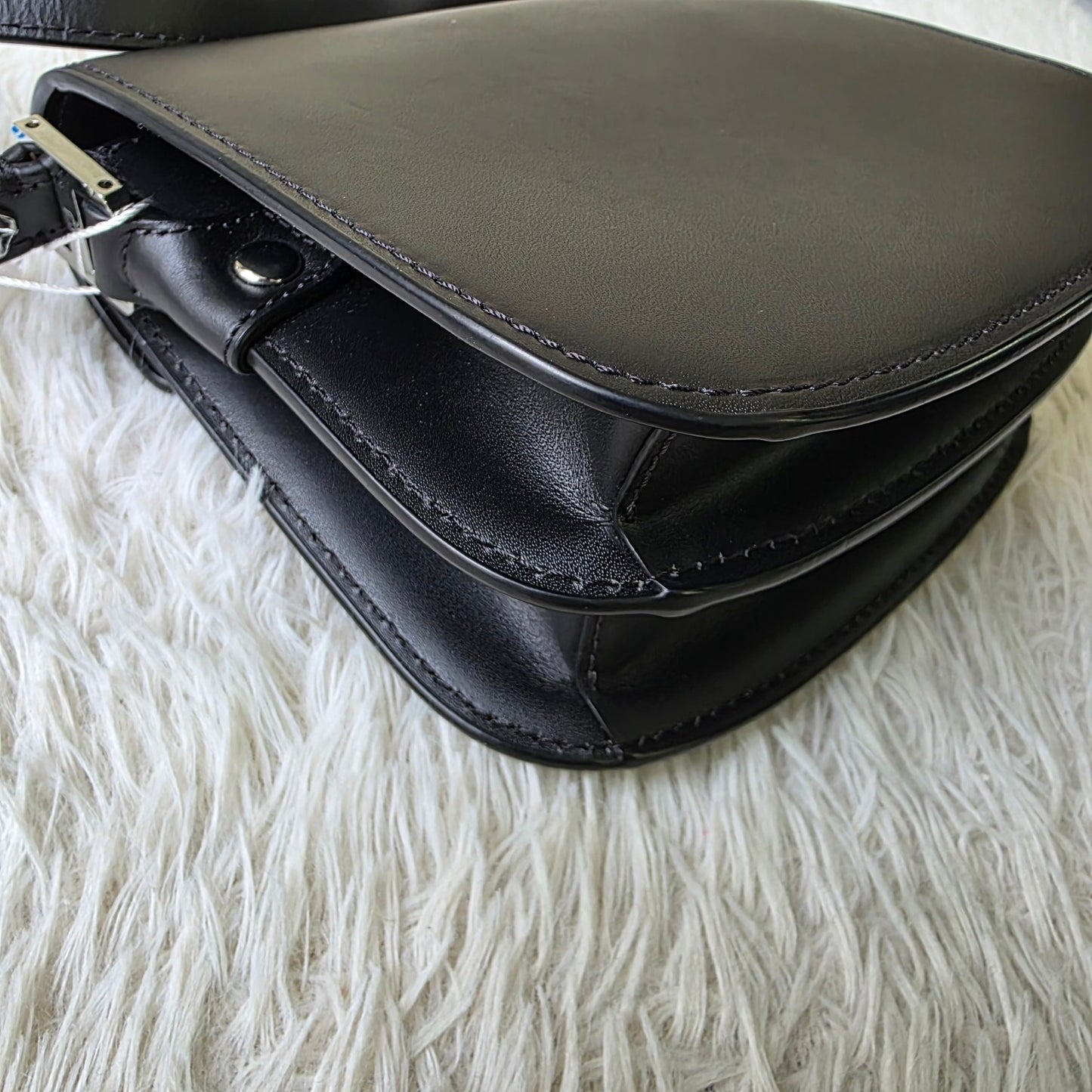 MCM Black Saddle Bag (Pre-Owned)
