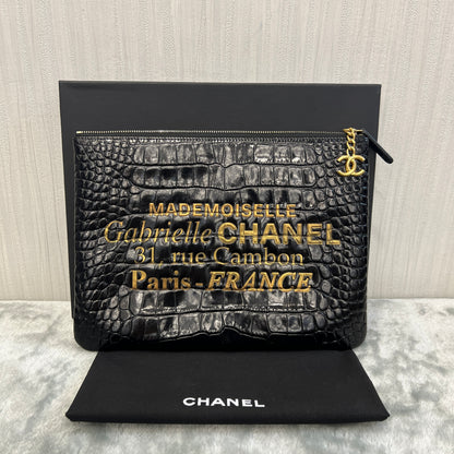Chanel Mademoiselle Gabrielle Signature Pouch (Pre-owned)