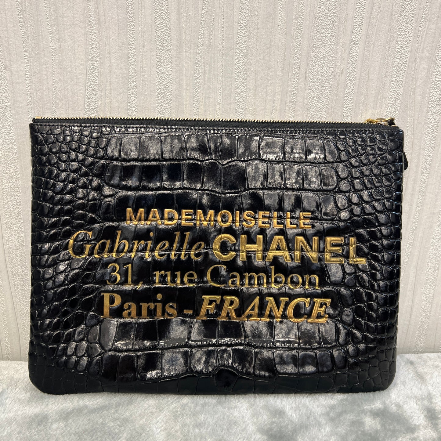 Chanel Mademoiselle Gabrielle Signature Pouch (Pre-owned)