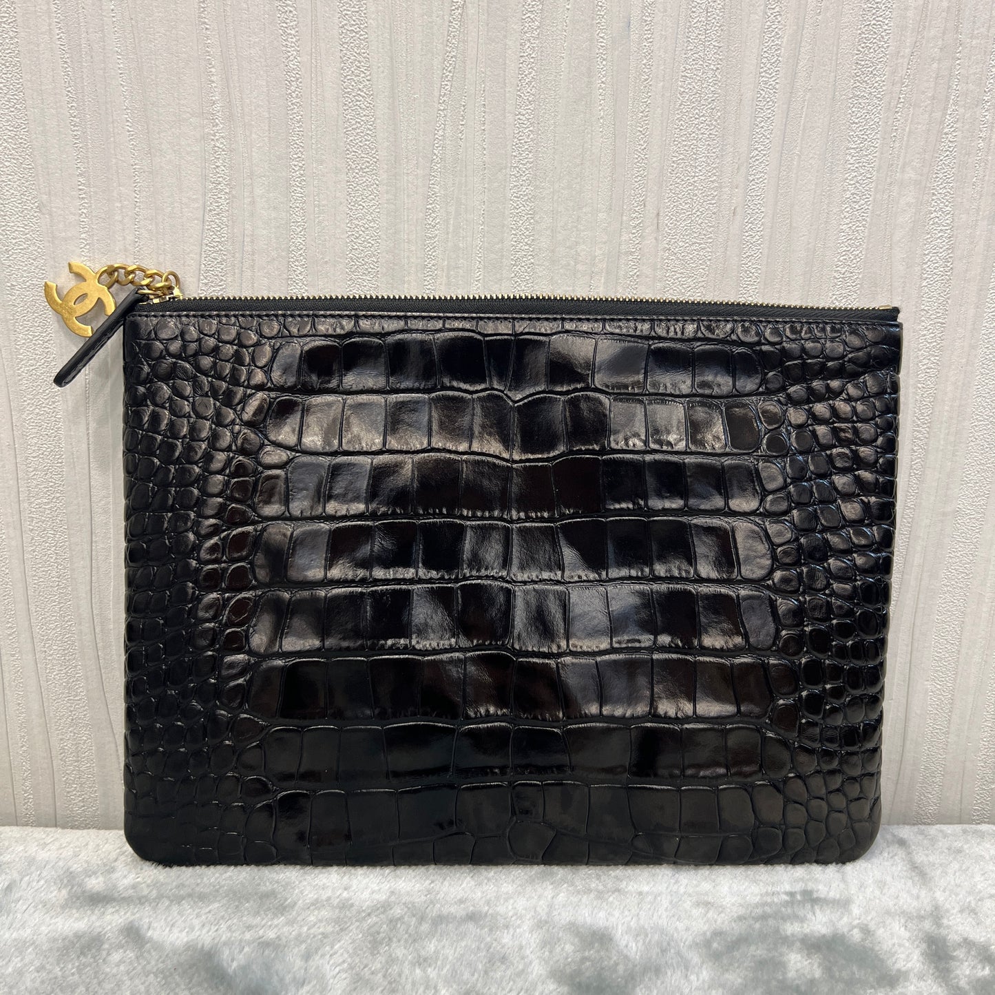 Chanel Mademoiselle Gabrielle Signature Pouch (Pre-owned)