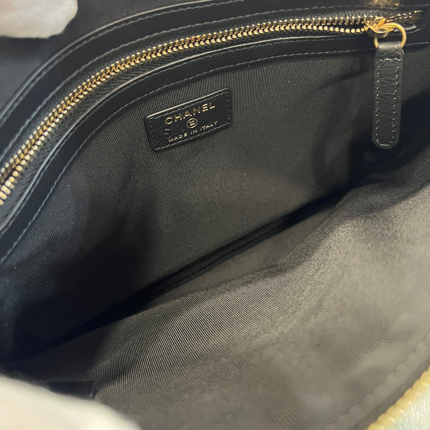 Chanel Mademoiselle Gabrielle Signature Pouch (Pre-owned)