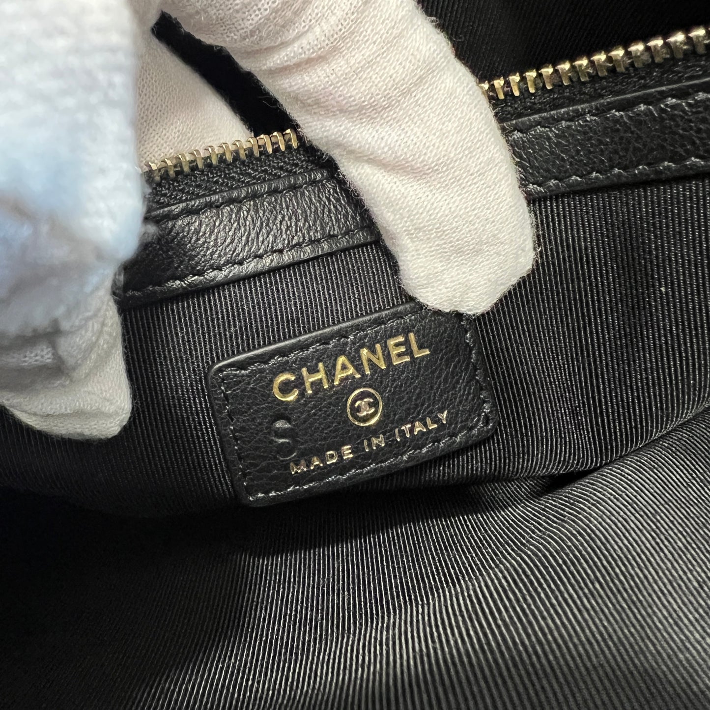 Chanel Mademoiselle Gabrielle Signature Pouch (Pre-owned)