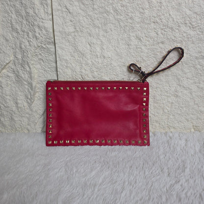 Valentino Rockstud Zip Pouch (Pre-owned)
