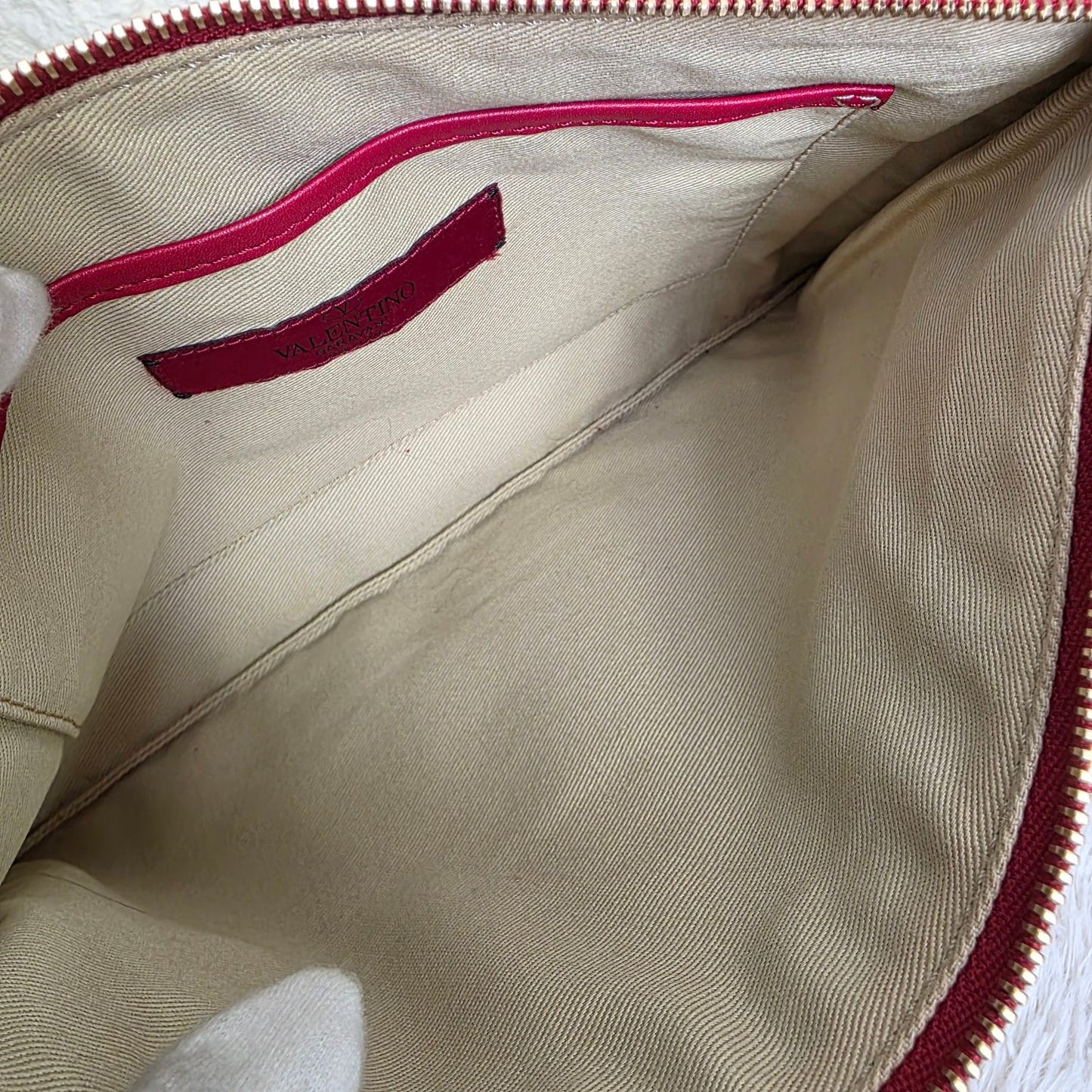 Valentino Rockstud Zip Pouch (Pre-owned)