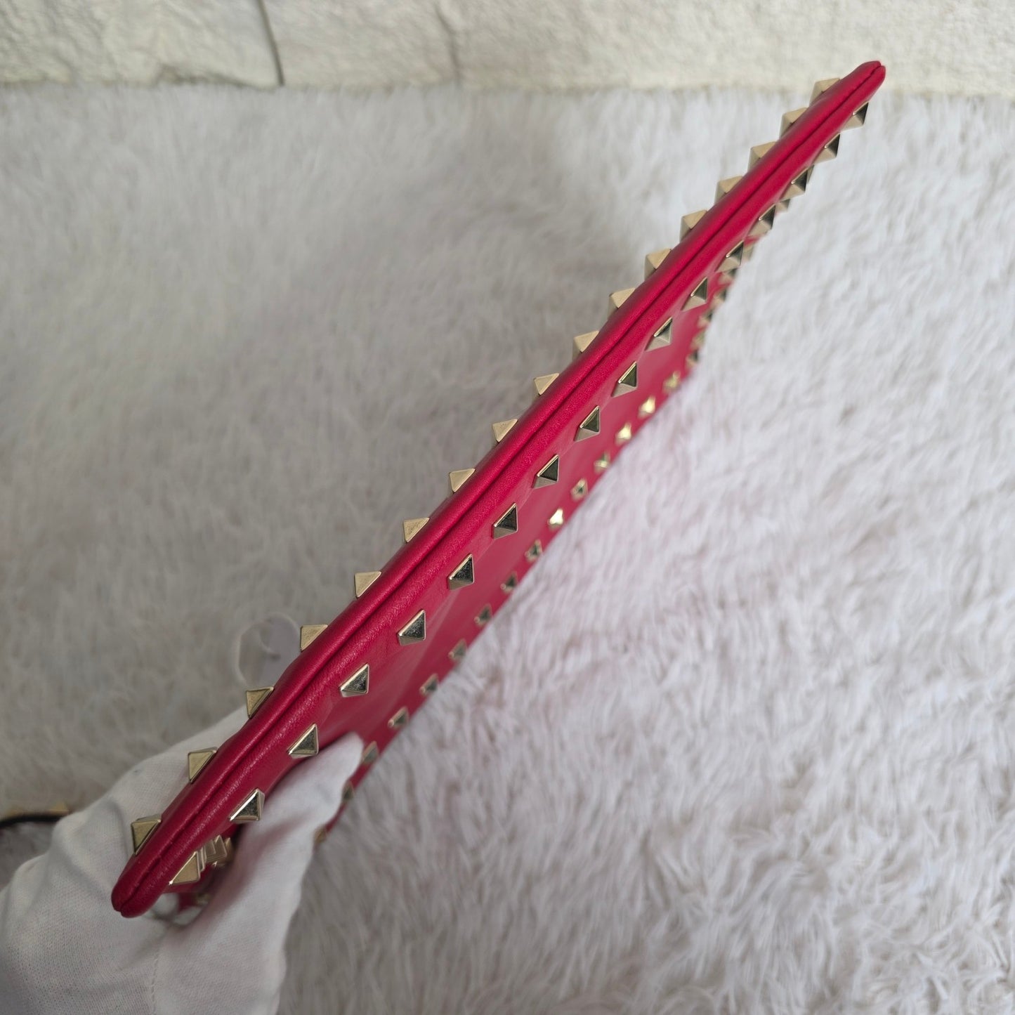 Valentino Rockstud Zip Pouch (Pre-owned)