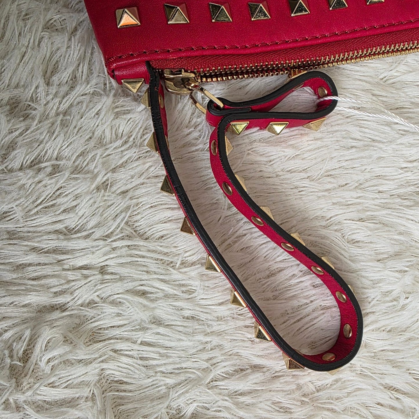 Valentino Rockstud Zip Pouch (Pre-owned)