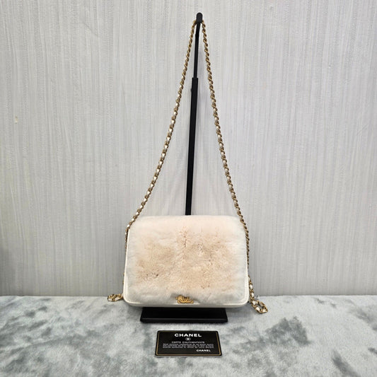 Chanel Rabbit Fur Classic Flap Bag (Pre-owned)