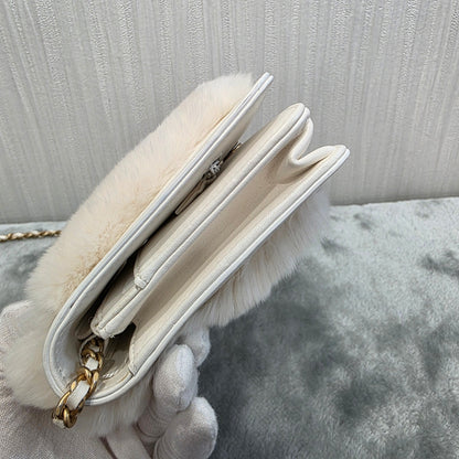 Chanel Rabbit Fur Classic Flap Bag (Pre-owned)