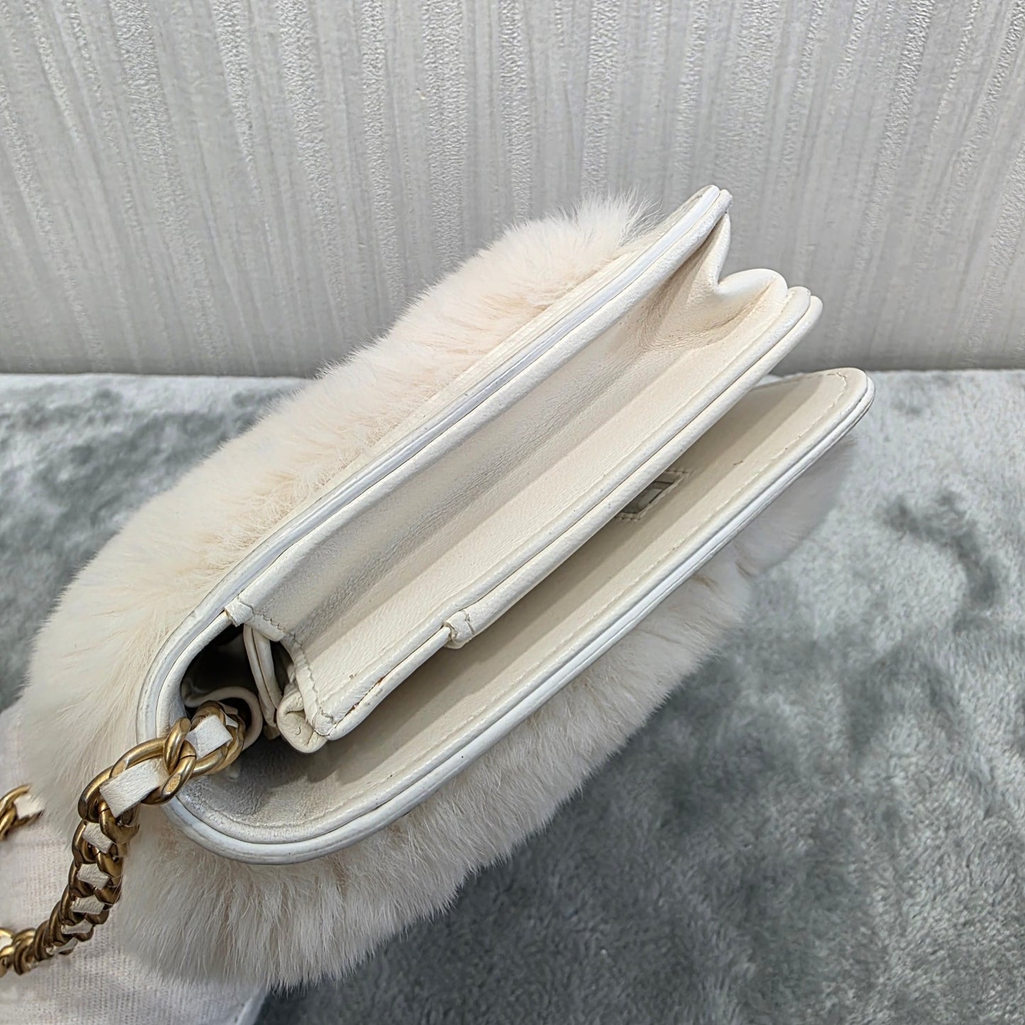 Chanel Rabbit Fur Classic Flap Bag (Pre-owned)