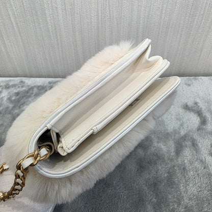 Chanel Rabbit Fur Classic Flap Bag (Pre-owned)