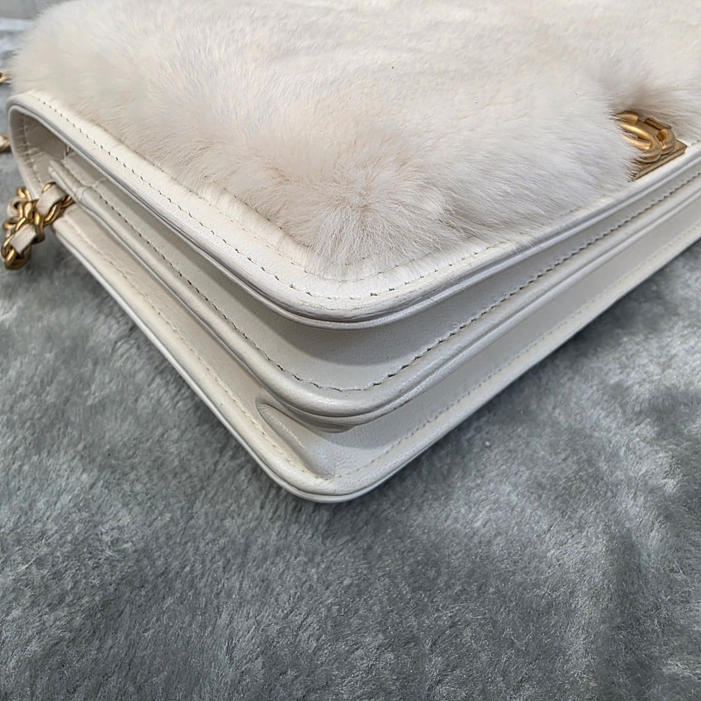 Chanel Rabbit Fur Classic Flap Bag (Pre-owned)