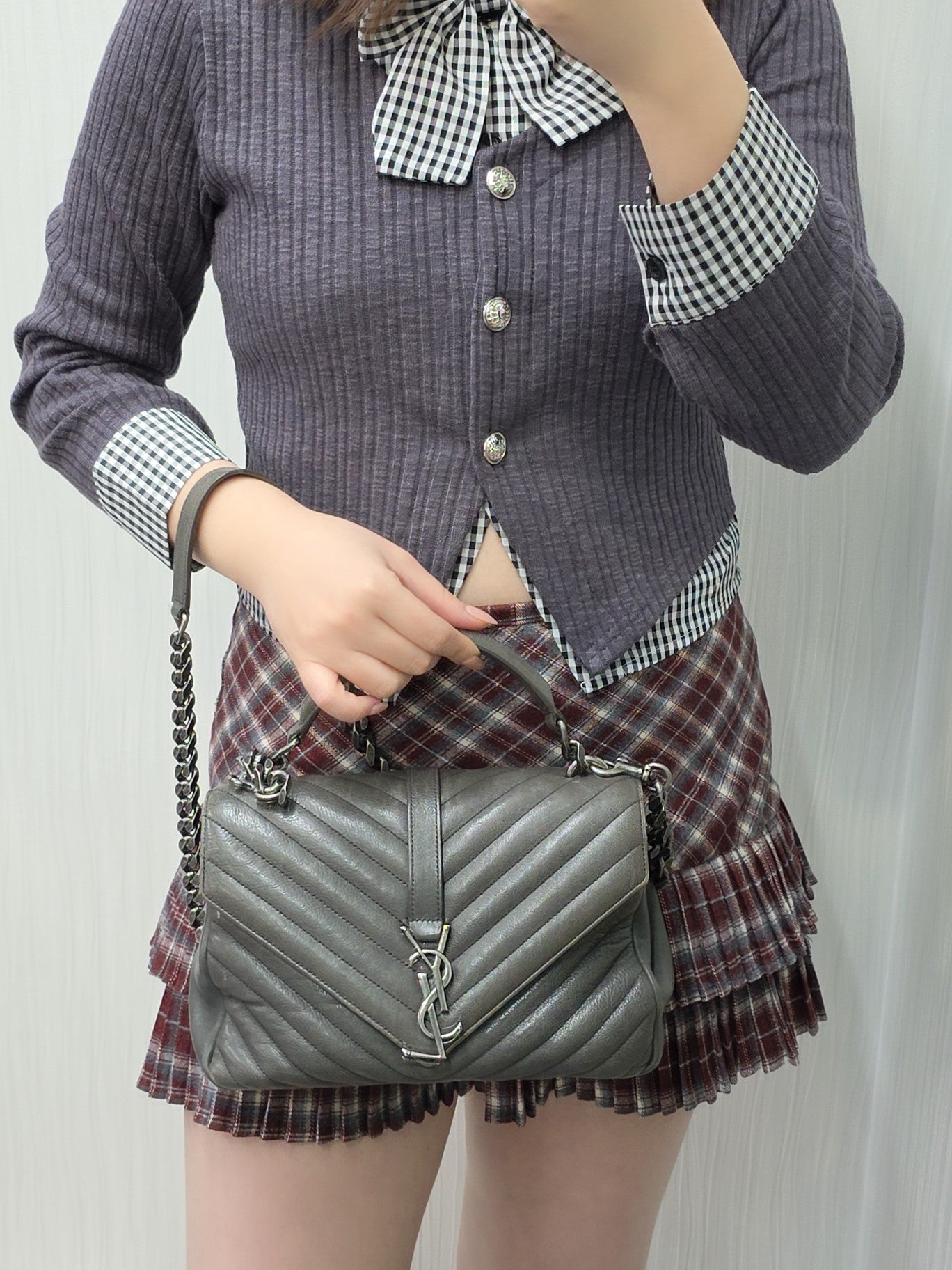 YSL Medium Envelope Chain Shoulder Bag (Pre-owned)