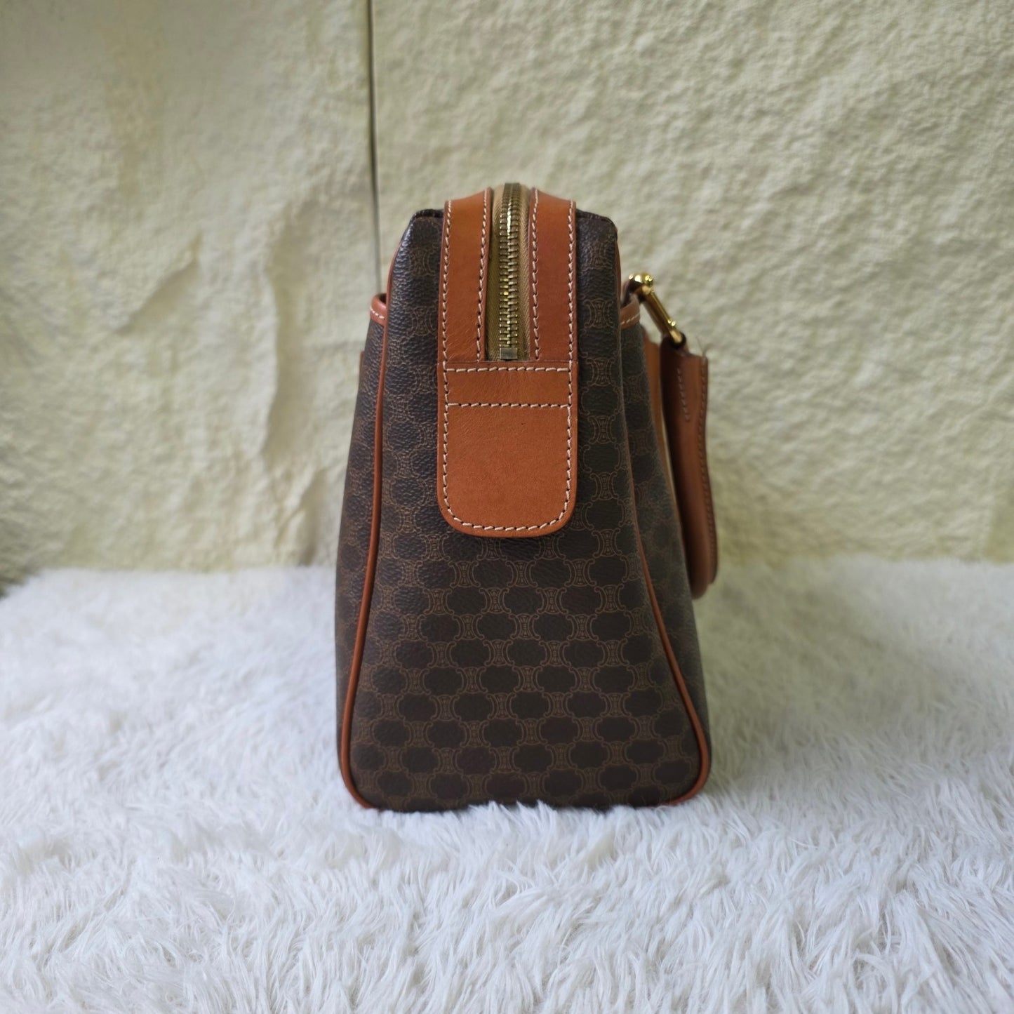 CELINE Macadam Canvas Boogie Handbag (Pre-owned)