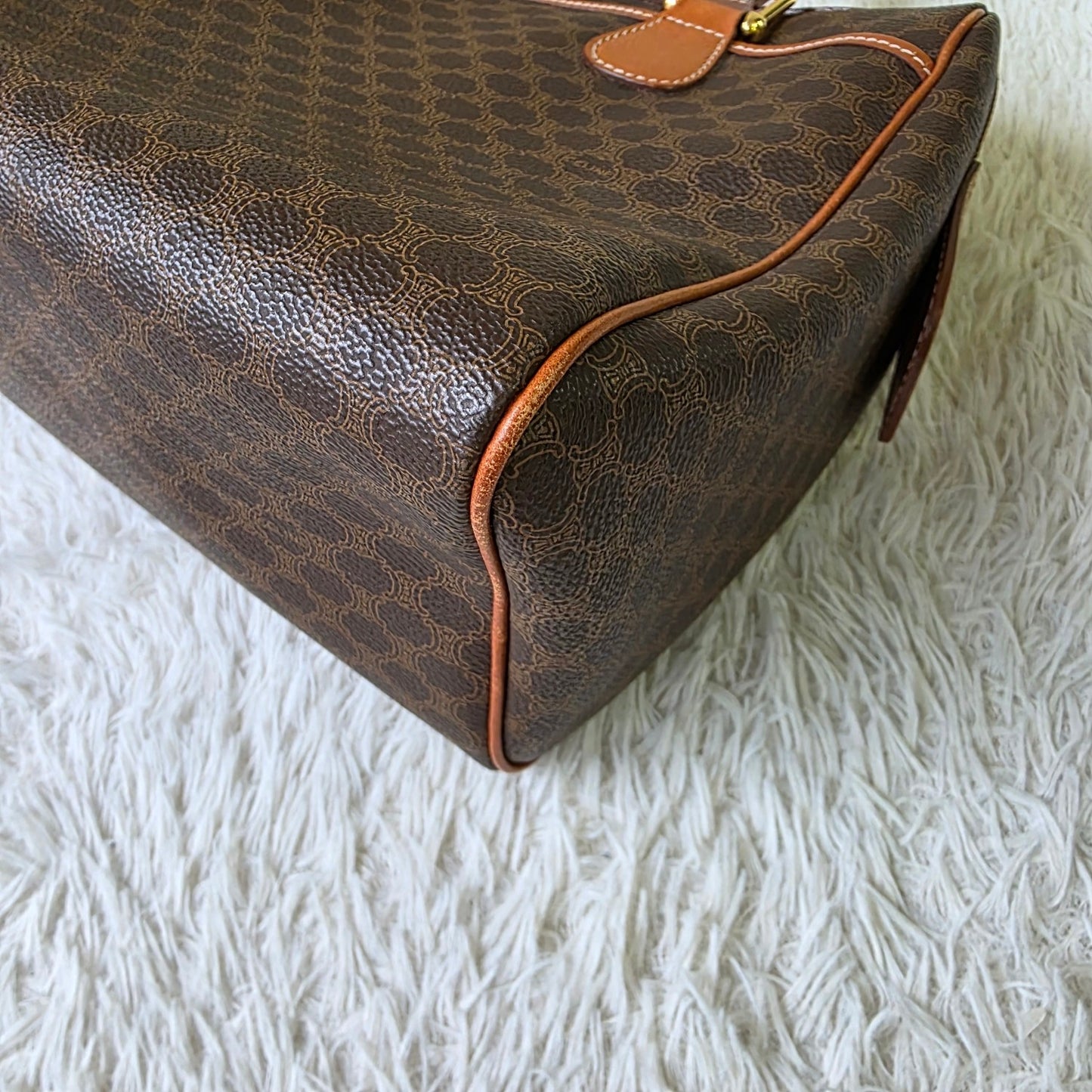 CELINE Macadam Canvas Boogie Handbag (Pre-owned)