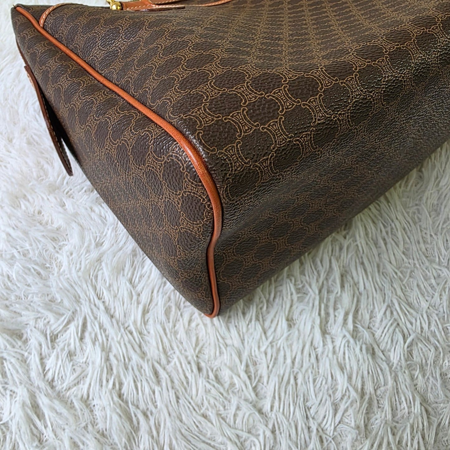 CELINE Macadam Canvas Boogie Handbag (Pre-owned)