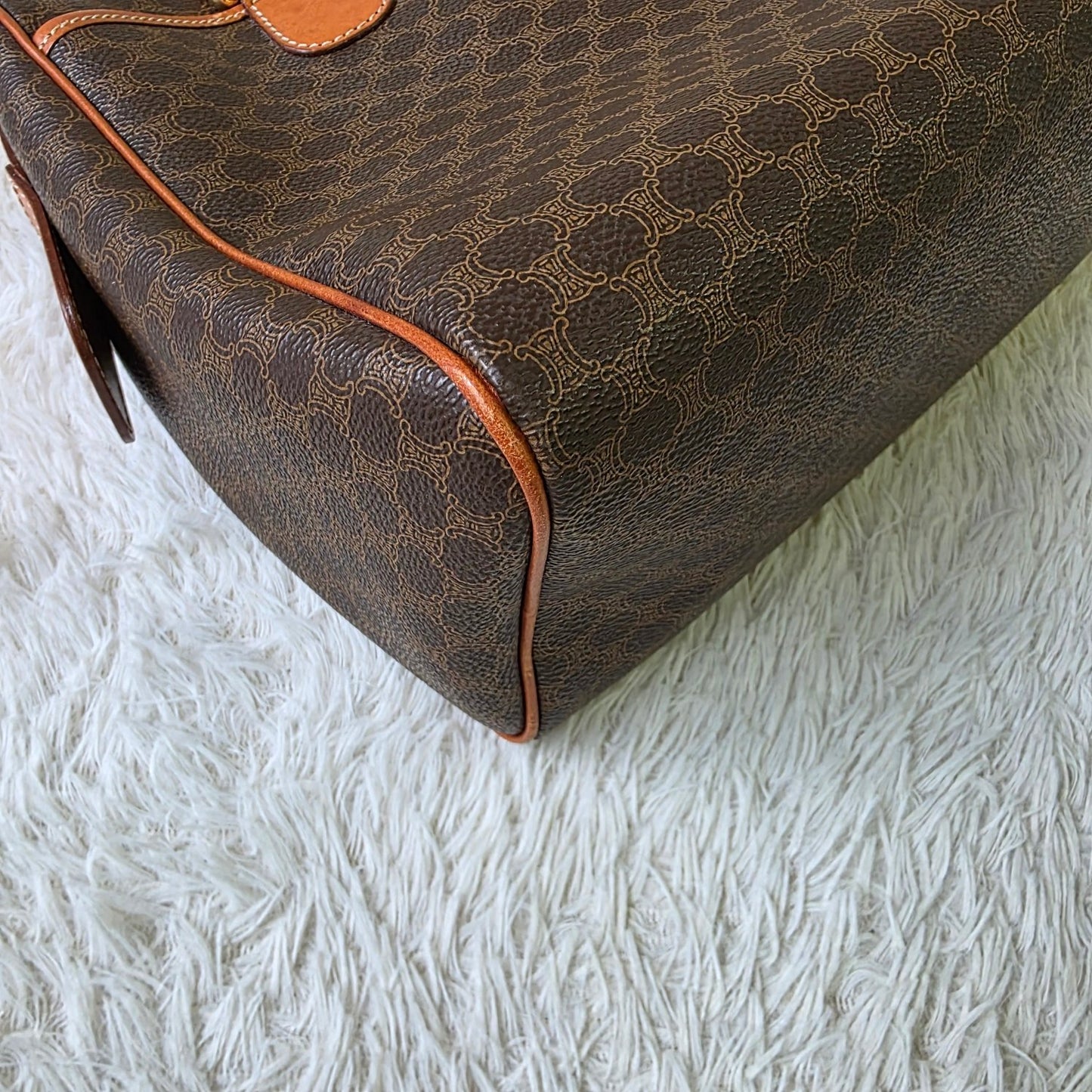 CELINE Macadam Canvas Boogie Handbag (Pre-owned)