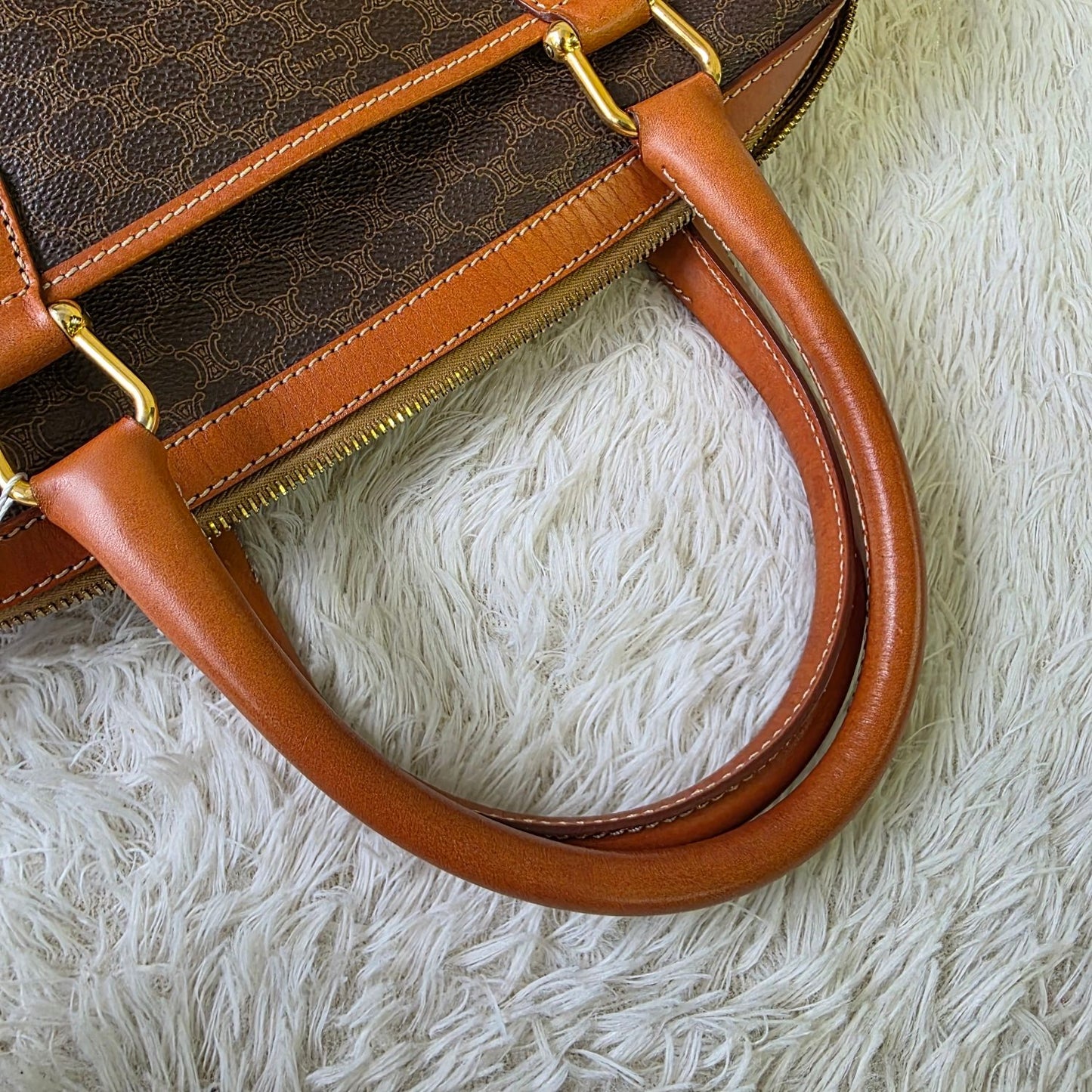 CELINE Macadam Canvas Boogie Handbag (Pre-owned)