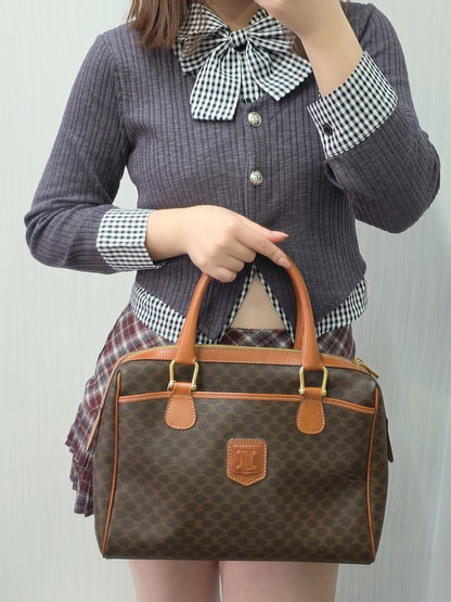 CELINE Macadam Canvas Boogie Handbag (Pre-owned)