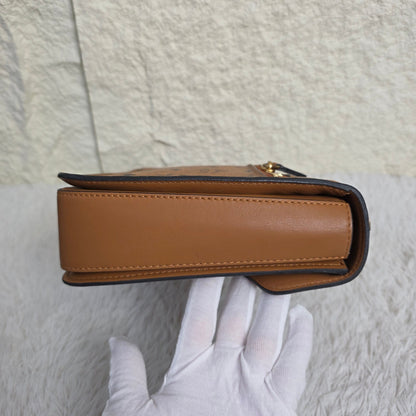 MCM Cognac Visetos Tracy Shoulder Bag (Pre-owned)