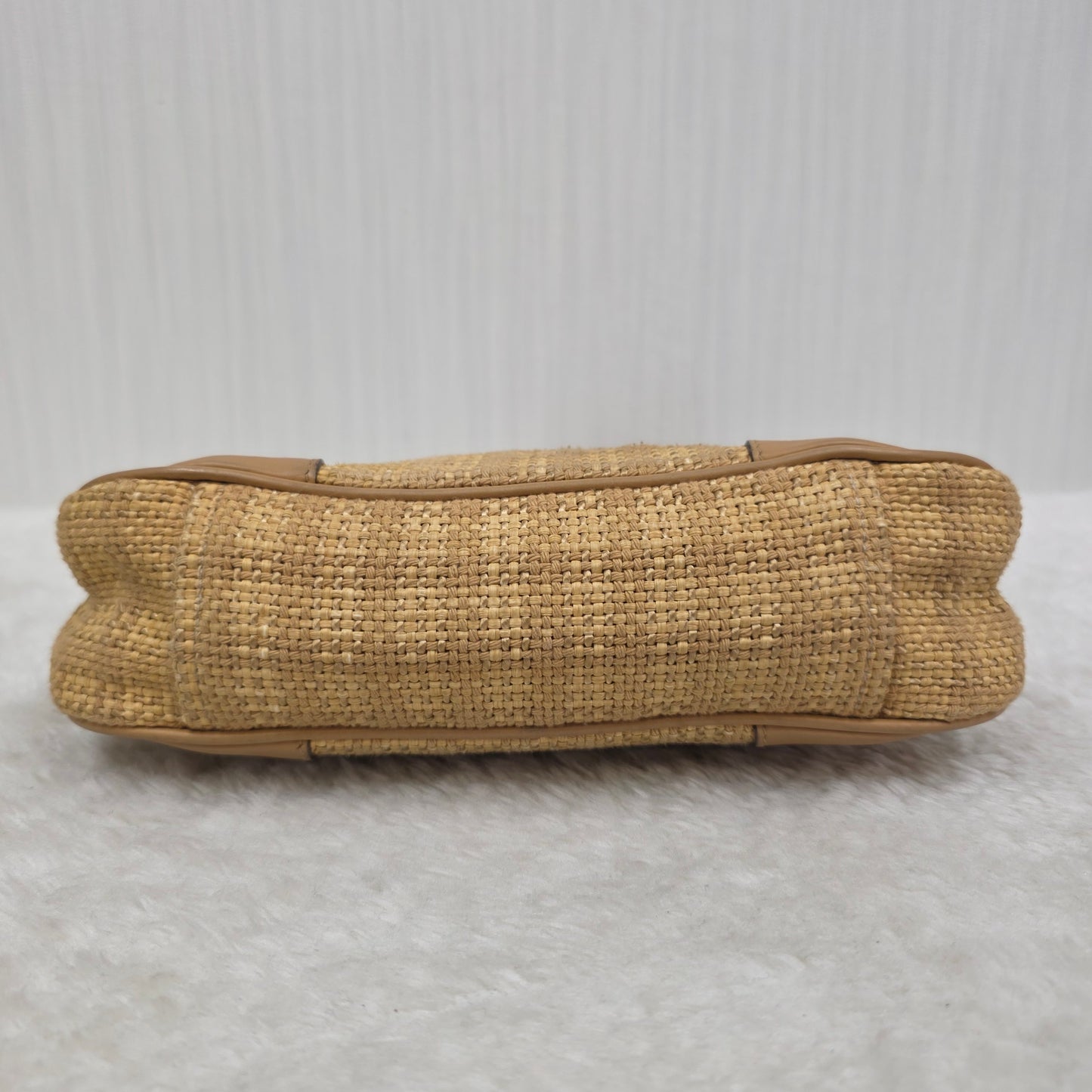 Prada Woven Leather Fringe Bag (Pre-owned)