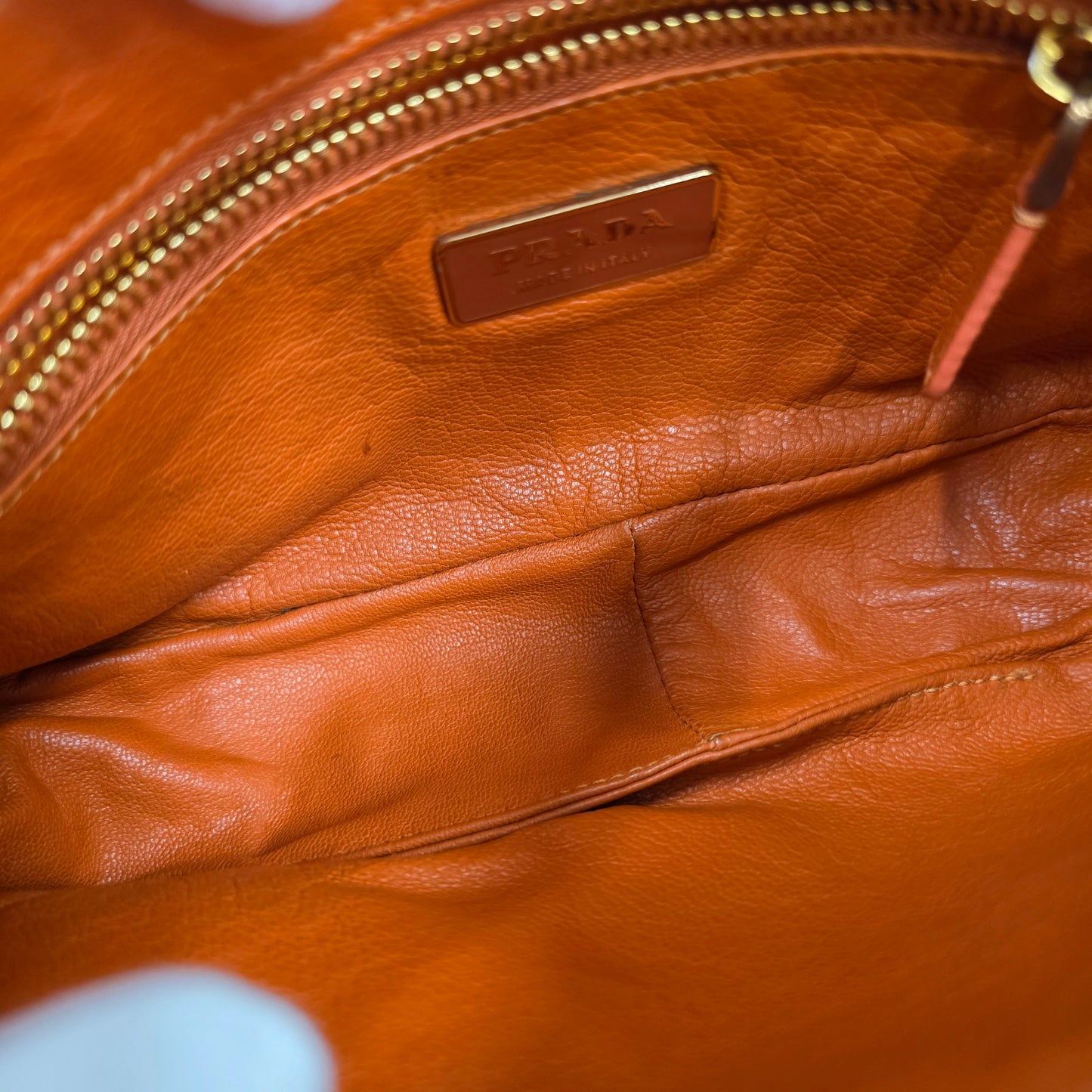 Prada Woven Leather Fringe Bag (Pre-owned)