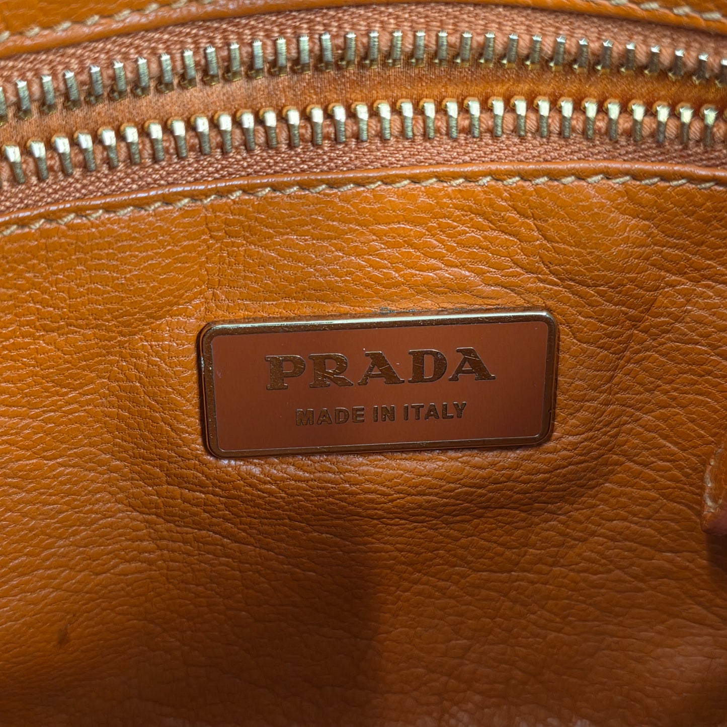 Prada Woven Leather Fringe Bag (Pre-owned)