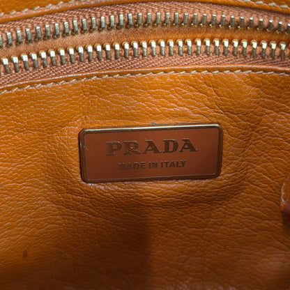 Prada Woven Leather Fringe Bag (Pre-owned)