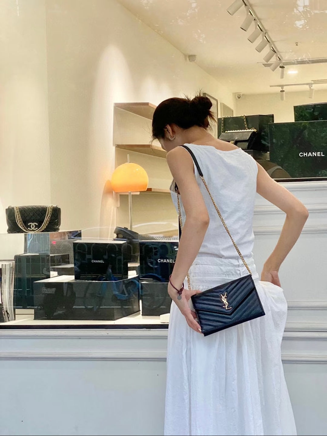 YSL Cassandre Chained Crossbody Bag (Pre-owned)
