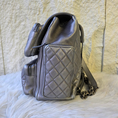 CHANEL Quilted Leather Backpack (Pre-Owned)