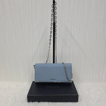 PRADA Saffiano 链条钱包（二手） 
