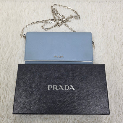 PRADA Saffiano 链条钱包（二手） 