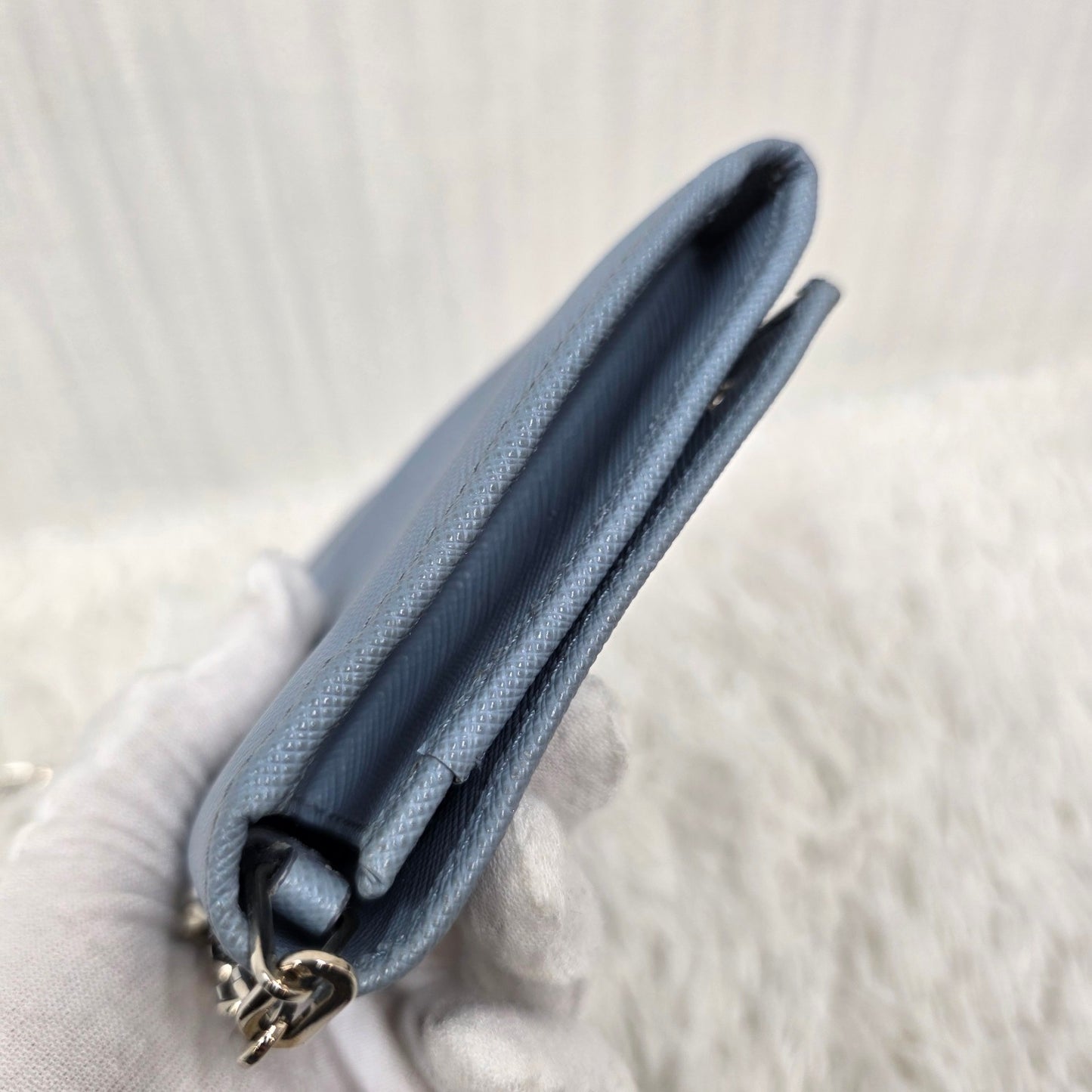 PRADA Saffiano 链条钱包（二手） 