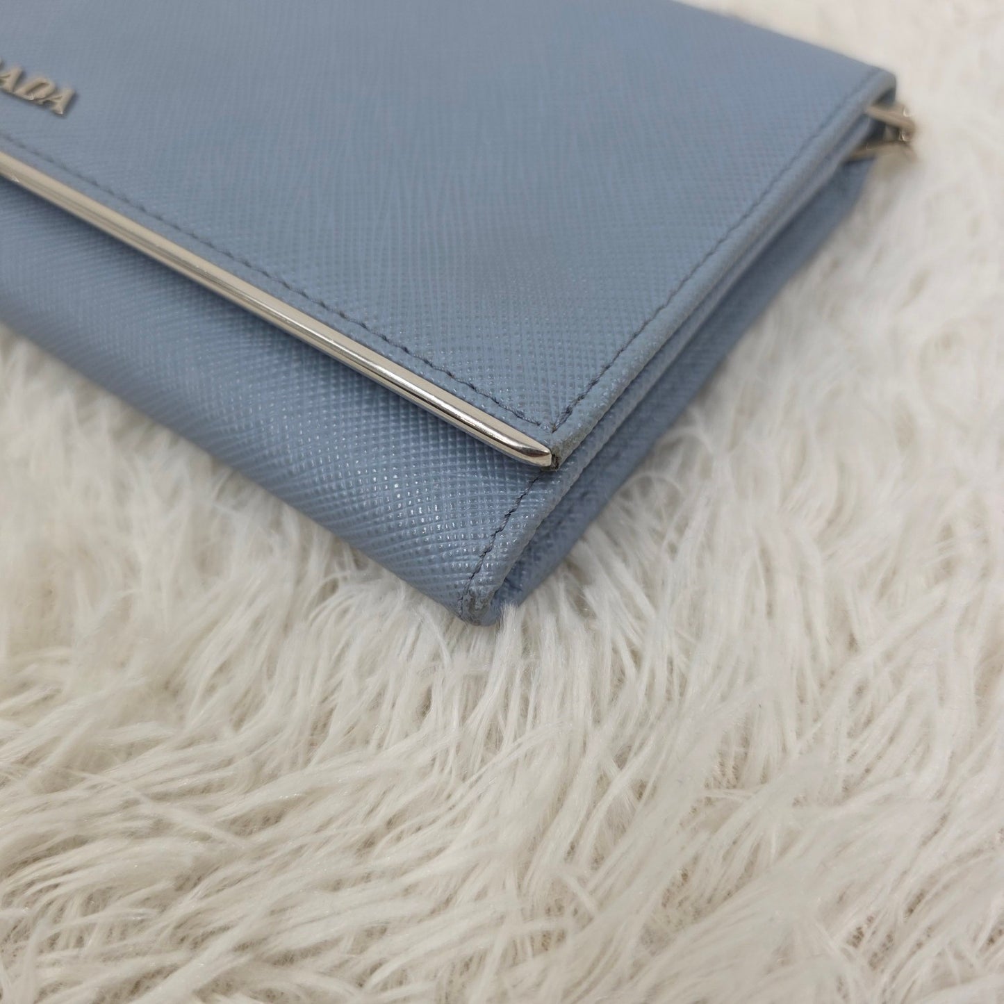 PRADA Saffiano 链条钱包（二手） 