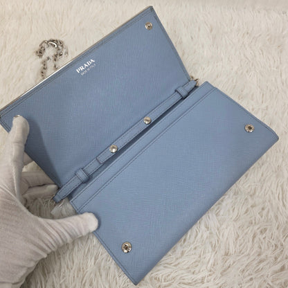 PRADA Saffiano 链条钱包（二手） 